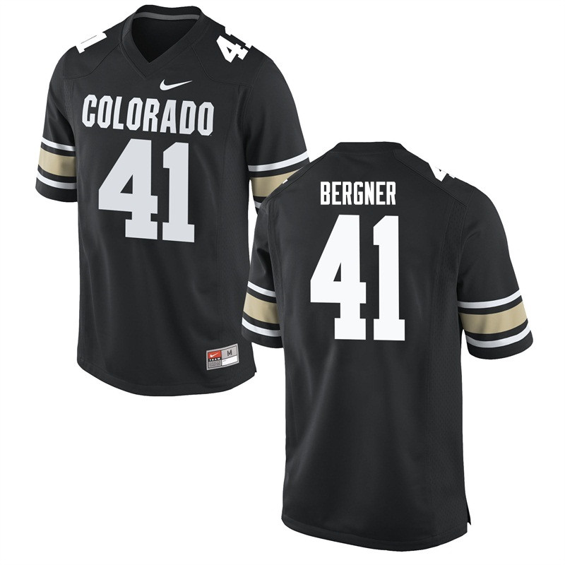 Men #41 Andrew Bergner Colorado Buffaloes College Football Jerseys Sale-Home Black